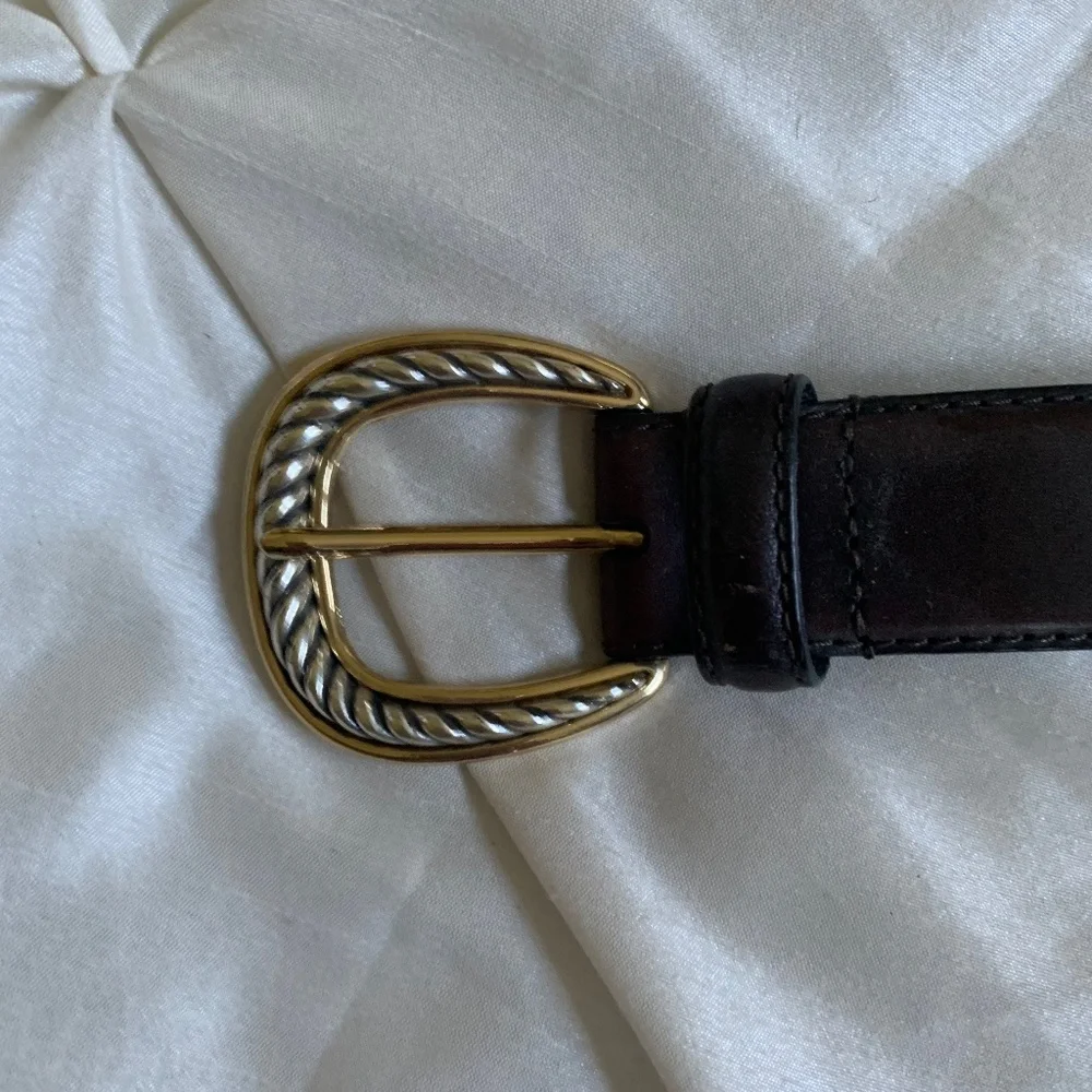 Brighton Brown Leather Belt sz L